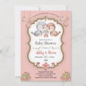 かわいい小さなバーディの赤ちゃんシャワーの招待 招待状 (正面)