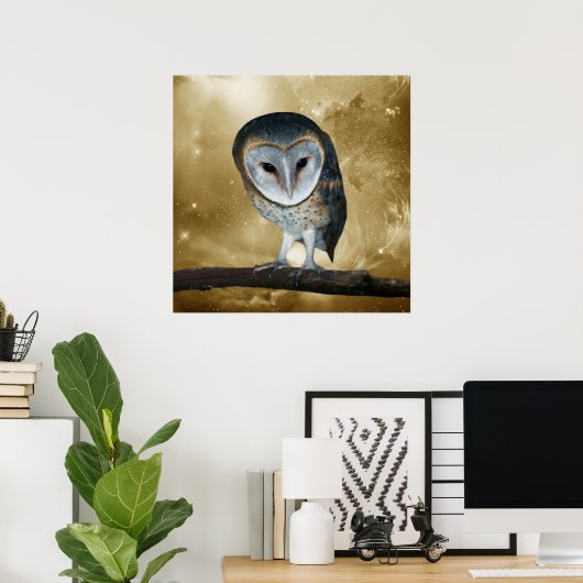 かわいい小さなバーンドウルファンタジー ポスター (ホームオフィス)