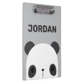 かわいい小さなパンダのクマパーソナライズされた名 クリップボード (右)