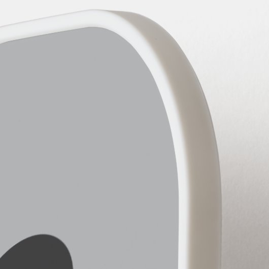 かわいい小さなパンダのクマパーソナライズされた名 ピックルボールラケット (左詳細)