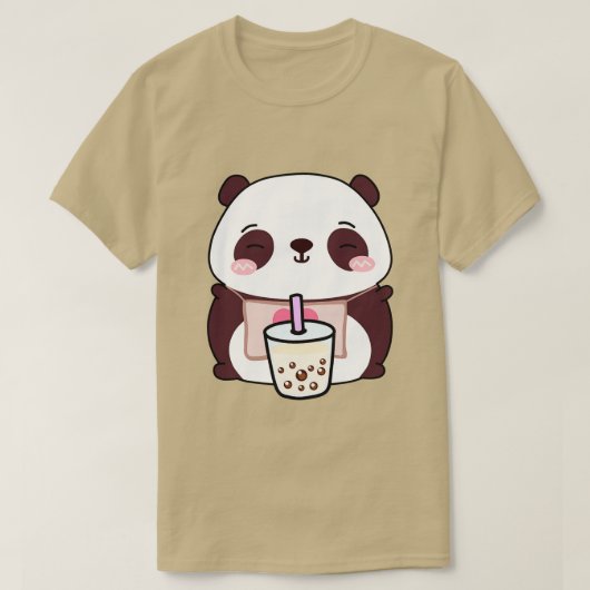 かわいい小さなパンダはボバを愛する Tシャツ (デザイン正面)
