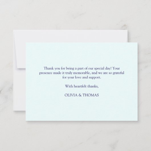 かわいい小さなパンダ緑の赤ちゃんシャワー サンキューカード (裏面)