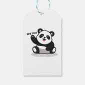 かわいい小さなパンダ ギフトタグ (裏面)