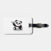 かわいい小さなパンダ ラゲッジタグ (裏面横)
