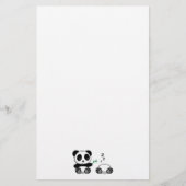 かわいい小さなパンドラ(PANDA) 2頭 便箋 (正面)