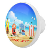 かわいい小さなビーチシャックサンダー_コーブ セラミックノブ (右)