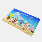 かわいい小さなビーチシャックサンダー_コーブ ドアマット (アングル)