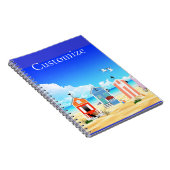 かわいい小さなビーチシャックサンダー_コーブ ノートブック (右側)