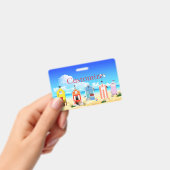 かわいい小さなビーチシャックサンダー_コーブ バッジ (手持ち)