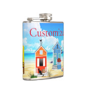 かわいい小さなビーチシャックサンダー_コーブ フラスク (右)