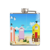 かわいい小さなビーチシャックサンダー_コーブ フラスク (裏面)