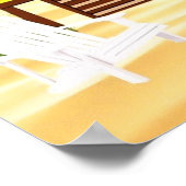 かわいい小さなビーチシャックサンダー_コーブ ポスター (角)