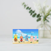 かわいい小さなビーチシャックサンダー_コーブ 名刺 (スタンド正面)