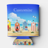 かわいい小さなビーチシャックサンダー_コーブ 缶クーラー (裏面)