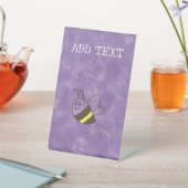 かわいい小さなビー飛んでいるウォーター色の赤ちゃんシャワー 台座サイン (インサイチュ)