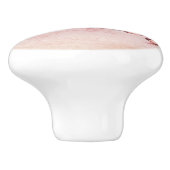 かわいい小さなピンクのカニの踊りを砂の向こうに セラミックノブ (側面)