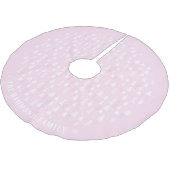 かわいい小さなピンクの木の家族の名前ツリースカート ブラッシュドポリエステルツリースカート (アングル)