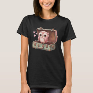 かわいい小さなフクロウのバレンタイン動物の愛15 Tシャツ