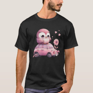 かわいい小さなフクロウのバレンタイン動物の愛20 Tシャツ