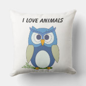 かわいい小さなフクロウ枕 クッション (裏面)