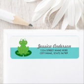 かわいい小さなフロギー差出人住所ラベル ラベル (インサイチュ)