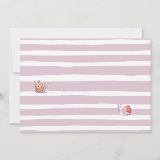 かわいい小さなフローラ妖女の子1歳の誕生日 招待状 (裏面)