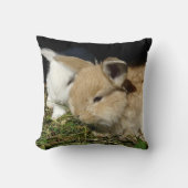 かわいい小さなフワフワのバンニー クッション (正面)