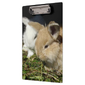 かわいい小さなフワフワのバンニー クリップボード (左)