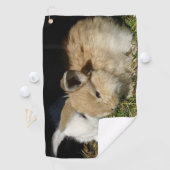 かわいい小さなフワフワのバンニー ゴルフタオル (インサイチュ)