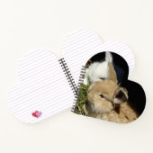 かわいい小さなフワフワのバンニー ノートブック (内部)