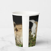 かわいい小さなフワフワのバンニー 紙コップ (右)