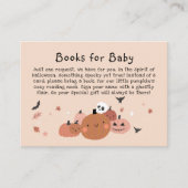 かわいい小さなブハロウィーンの本ベビー エンクロージャーカード (正面)