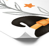 かわいい小さなブハロウィーンの赤ちゃんシャワーへようこそ ポスター (角)