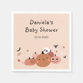 かわいい小さなブハロウィーンの赤ちゃんシャワー スタンダードカクテルナプキン