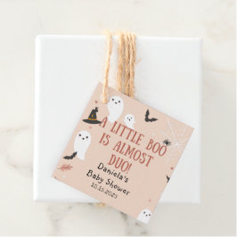 かわいい小さなブハロウィーンの赤ちゃんシャワー フェイバータグ
