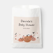 かわいい小さなブハロウィーンの赤ちゃんシャワー フェイバーバッグ (正面)