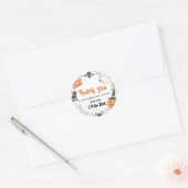 かわいい小さなブハロウィーン秋の赤ちゃんシャワー ラウンドシール (封筒)