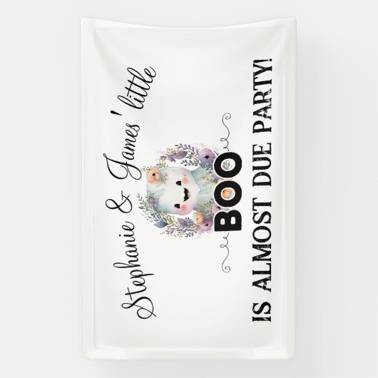 かわいい小さなブハロウィーン赤ちゃんシャワーのバナー 横断幕 (縦)