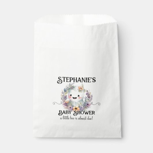 かわいい小さなブハロウィーン赤ちゃんシャワー好意バッグ フェイバーバッグ (正面)