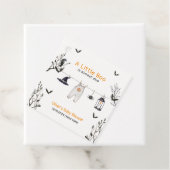 かわいい小さなブーのクロースレイン赤ちゃんシャワー フェイバータグ (インサイチュ)