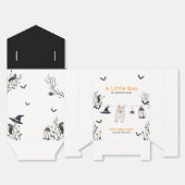 かわいい小さなブーのクロースレイン赤ちゃんシャワー フェイバーボックス (見開き)