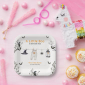 かわいい小さなブーのクロースレイン赤ちゃんシャワー ペーパープレート (パーティー)