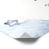 かわいい小さなブーの月の星ベビーシャワーへようこそ ポスター (角)