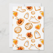 かわいい小さなブークーハロウィーンの赤ちゃんシャワー 招待状 (裏面)