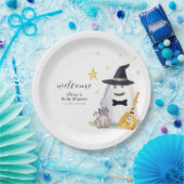 かわいい小さなブー幽霊男の子ベイビーシャワーへようこそ ペーパープレート (パーティー)