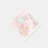 かわいい小さなブー水カラー秋女の子の赤ちゃんシャワー スタンダードカクテルナプキン (角)