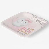 かわいい小さなブー水カラー秋女の子の赤ちゃんシャワー ペーパープレート (傾斜あり)