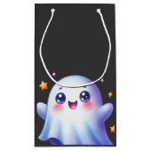 かわいい小さなブー美しいハロウィーンの赤ちゃんシャワー スモールペーパーバッグ (裏面)