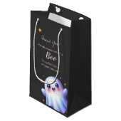 かわいい小さなブー美しいハロウィーンの赤ちゃんシャワー スモールペーパーバッグ (正面アングル)