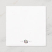 かわいい小さなブー赤ちゃんシャワーおむつラッフルインサート コーリングカード (裏面)